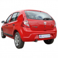 Fox Sportauspuff koncovka výfuku 1x90 Typ 17 pro Dacia Sandero 2008-, s motorem 1.4, 1.6