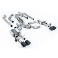Milltek Sport výfukový systém OPF/GPF Back bez rezonátoru (hlasitější) (Twin 80mm) pro Audi S8 D5 4.0 TFSI V8 Sedan (s OPF/GPF UK/Euro modely) 2020-2024, typ koncovek: JET-115 karbonové