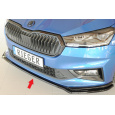 Rieger lipa pod přední nárazník pro Škoda Fabia PJ hatchback, 06/21-, plast ABS lakovaný do černé lesklé barvy