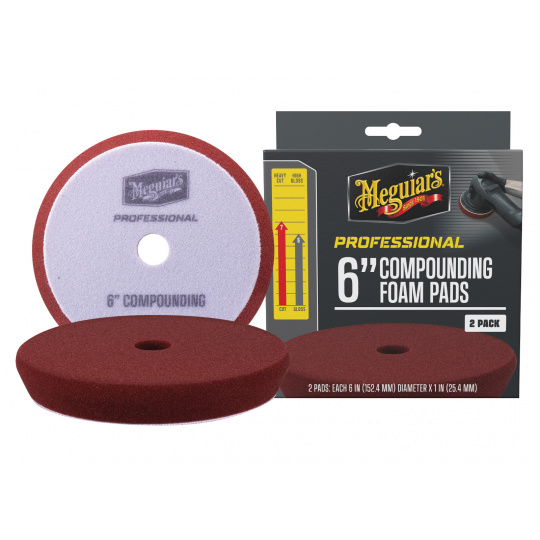 Meguiar's Professional Compound Foam Pad - pěnové korekční kotouče, průměr: 6", 2 kusy Meguiar's Professional Compound Foam Pad - pěnové korekční kotouče, průměr: 6", 2 kusy