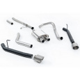 Milltek Sport výfukový systém cat-back Rear Exit (snižuje světlou výšku v zadní části vozidla) pro Jeep Gladiator (JT) 3.6 V6 2020-2024, GT-115 broušené titanové koncovky