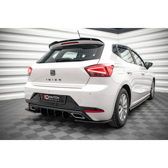 Maxton Design prodloužení spoileru pro Seat Ibiza Mk5, černý lesklý plast ABS