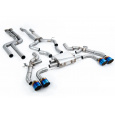 Milltek Sport Downpipe-back (náhrada OPF/GPF) - bez rezonátoru (Louder) pro BMW X3 X3M / X3M Comp (G01) 3.0 (s OPF/GPF S58 - předfacelift) 2019-2024, GT-115 titanově modré koncovky