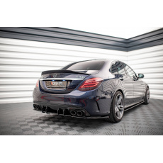 Maxton Design "Street Pro" difuzor zadního nárazníku pro Mercedes třída C W205 Facelift/43 AMG Sedan, plast ABS bez povrchové úpravy Maxton Design "Street Pro" difuzor zadního nárazníku pro Mercedes třída C W205 Facelift/43 AMG Sedan, plast ABS bez povrchové úpravy