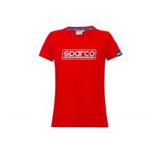 Sparco dámské tričko FRAME, barva: červená, velikost: S Sparco dámské tričko FRAME, barva: červená, velikost: S