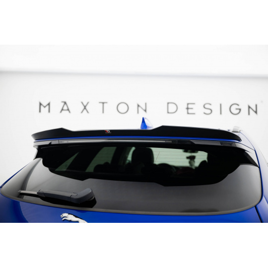 Maxton Design prodloužení spoileru pro Jaguar F-Pace R-Sport Mk1, černý lesklý plast ABS