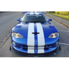 Maxton Design "Racing" spoiler pod přední nárazník pro Dodge Viper GTS, černý lesklý plast ABS