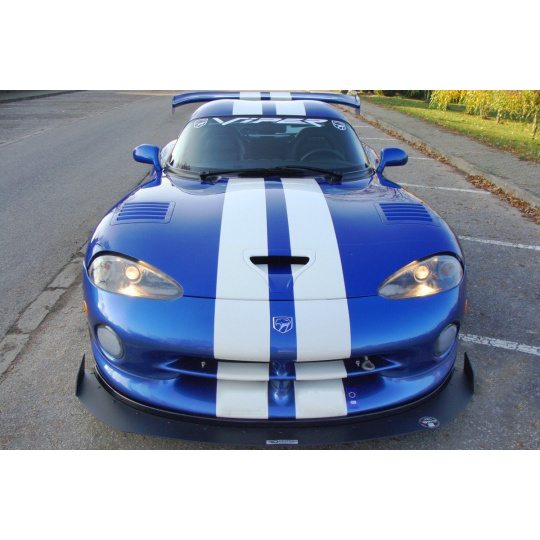 Maxton Design "Racing" spoiler pod přední nárazník pro Dodge Viper GTS, černý lesklý plast ABS