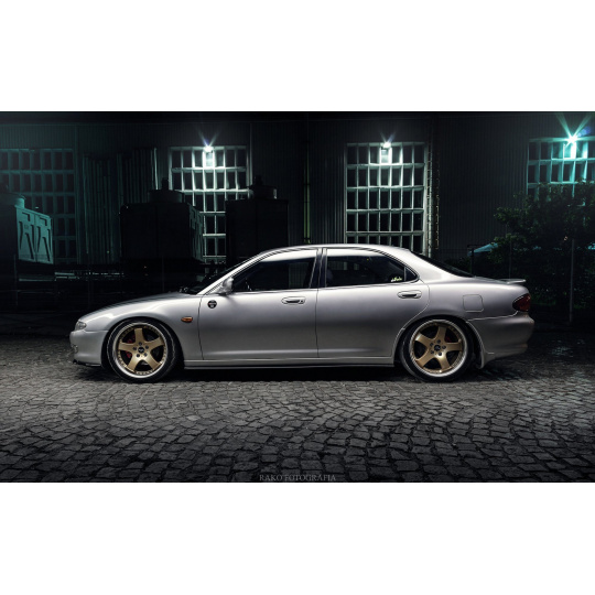 Maxton Design difuzory pod boční prahy pro Mazda Xedos 6, černý lesklý plast ABS