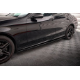 Maxton Design difuzory pod boční prahy pro Mercedes třída C W205 Facelift/43 AMG Sedan, W205 Facelift/AMG-Line/Sedan, černý lesklý plast ABS