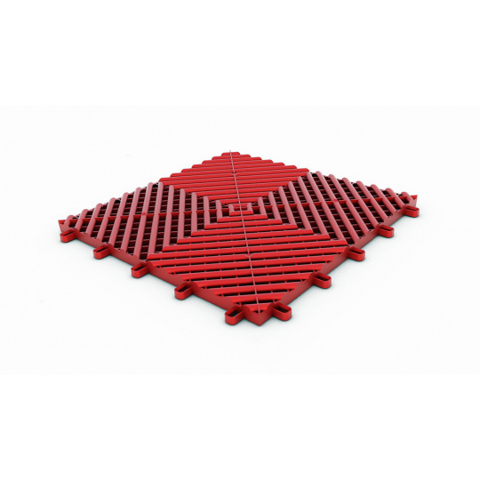 Maxton Design plastová dlaždice modulární podlahy, červená