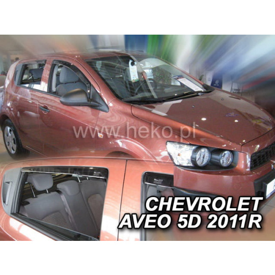 HEKO ofuky oken Chevrolet Aveo htb 5dv (od 2011) přední + zadní