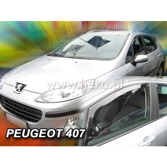 HEKO ofuky oken Peugeot 407 4/5dv (2004-2011) přední