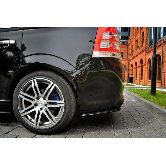 Maxton Design boční difuzory pod zadní nárazník pro Opel Zafira B (Mk2), černý lesklý plast ABS