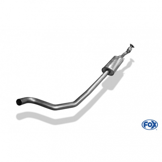 Fox Sportauspuff přední díl s tlumičem pro Opel Adam 2014- s motorem 1.4