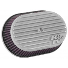 K&N Street Metal sportovní kit sání pro HARLEY DAVIDSON FLD Switchback 103 CI 2012-2016 Silver Powder Coated, výška: 108 mm