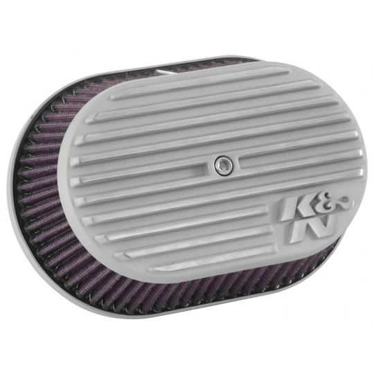 K&N Street Metal sportovní kit sání pro HARLEY DAVIDSON FLD Switchback 103 CI 2012-2016 Silver Powder Coated, výška: 108 mm