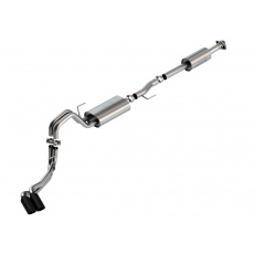 Borla Cat-Back výfukový systém "Touring" pro Ford F-150 2,7l/3,5l V6 s aut. převodovkou, 4-dvéř., 2WD/4WD, CC/SHB (5' 7"), EC/SB (6' 7") s rozvorem 145,4", r.v. 2021-, typ koncovek: černé