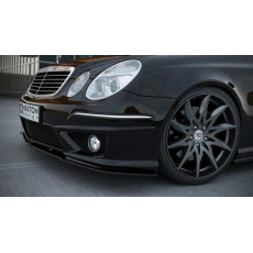 Maxton Design spoiler pod přední nárazník pro Mercedes třída E W211, černý lesklý plast ABS, facelift, r.v. 2006-2009 Maxton Design spoiler pod přední nárazník pro Mercedes třída E W211, černý lesklý plast ABS, facelift, r.v. 2006-2009