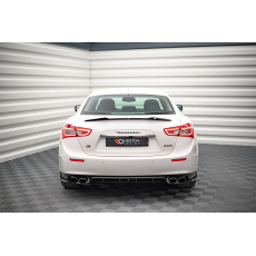 Maxton Design vložka zadního nárazníku pro Maserati Ghibli Mk3, černý lesklý plast ABS