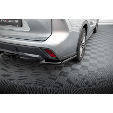 Maxton Design boční difuzory pod zadní nárazník pro Toyota Highlander Mk4, černý lesklý plast ABS