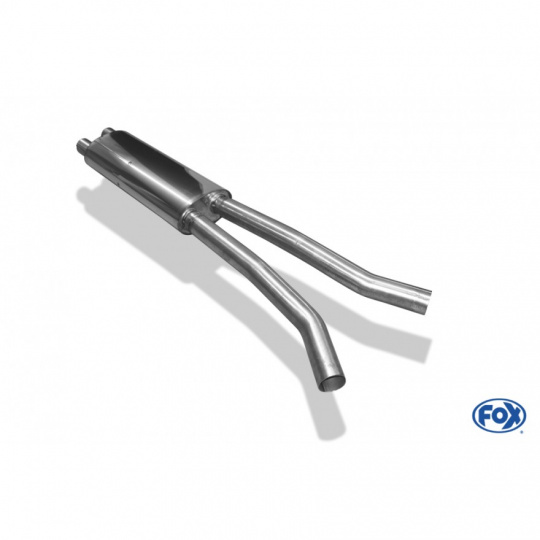 Fox Sportauspuff přední díl s tlumičem pro Ford Mustang 2014- s motorem 5.0
