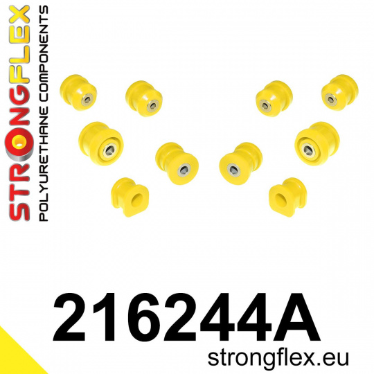 216244A: Strongflex Sada silentbloků předního zavěšení varianta SPORT