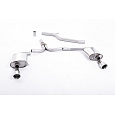Milltek Sport výfukový systém cat-back Duální výstup pro Audi A4 2.0 TDi B8 177PS quattro Sedan a Avant 2009-2011, typ koncovek GT-100 leštěné 