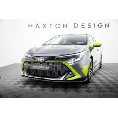 Maxton Design spoiler pod přední nárazník pro Toyota Corolla XII GR Sports /Hatchback, černý lesklý plast ABS