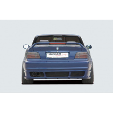 Rieger zadní nárazník pro BMW řada 3 E36 kabriolet, kupé, sedan, touring, plast ABS bez povrchové úpravy, pro vozy bez parkovacího asistenta (PDC)