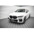 Maxton Design spoiler pod přední nárazník pro BMW X6 G06 /M-Pack, černý lesklý plast ABS