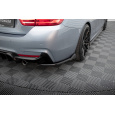 Maxton Design boční difuzory pod zadní nárazník v.5 pro BMW řada 4 F32, černý lesklý plast ABS, M-pack