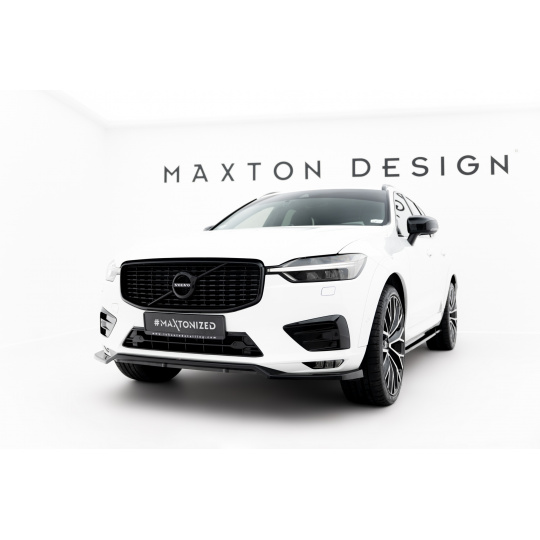 Maxton Design spoiler pod přední nárazník pro Volvo XC60 Mk 2, černý lesklý plast ABS Maxton Design spoiler pod přední nárazník pro Volvo XC60 Mk 2, černý lesklý plast ABS