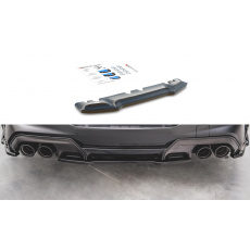 Maxton Design středový spoiler pod zadní nárazník pro BMW řada M8 Gran Coupe/F93, černý lesklý plast ABS