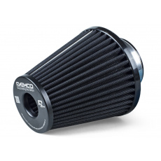 Raemco univerzální vzduchový filtr o délce 150 mm černý se vstupem 77 mm s možností redukce na 70 nebo 63 mm