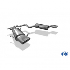 Fox Sportauspuff koncový tlumič výfuku s koncovkou 150x70 Typ 53 na obou stranách pro Maserati Ghibli s motorem 2.0 T, 2.8 T