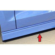Rieger spoiler pod boční práh mont. strana levá pro Audi A3 S3 8V 5-dvéř. (sedan 8VS) vč. faceliftu, r.v. 05/13-08/16, 09/16-, plast ABS bez povrchové úpravy