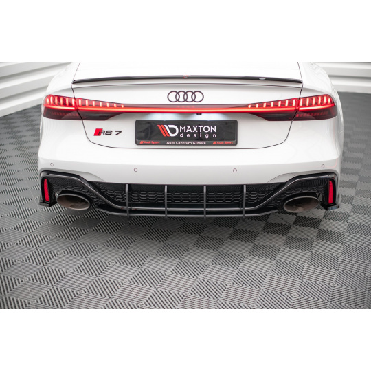 Maxton Design "Street Pro" difuzor zadního nárazníku pro Audi RS7 C8, plast ABS bez povrchové úpravy