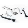 Milltek Sport výfukový systém cat-back Rear Exit (snižuje světlou výšku v zadní části vozidla) pro Jeep Gladiator (JT) 3.6 V6 2020-2024, GT-115 černé koncovky