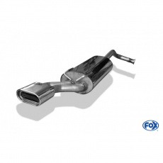 Fox Sportauspuff koncový tlumič výfuku s koncovkou 160x80 Typ 53 pro Renault 19 s motorem 1.4, 1.8, 1.9 D, Chamade