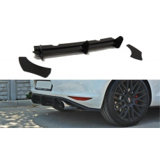Maxton Design difuzor zadního nárazníku s bočními nástavci pro Volkswagen Golf GTI Mk7, plast ABS bez povrchové úpravy Maxton Design difuzor zadního nárazníku s bočními nástavci pro Volkswagen Golf GTI Mk7, plast ABS bez povrchové úpravy