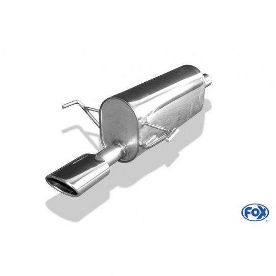 Fox Sportauspuff koncový tlumič výfuku s koncovkou 115x85 Typ 32 pro Opel Astra H s motorem 1.6 Turbo, 2.0 Turbo