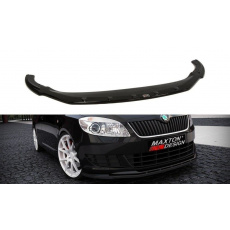 Maxton Design spoiler pod přední nárazník pro Škoda Fabia Mk2 Facelift, černý lesklý plast ABS Maxton Design spoiler pod přední nárazník pro Škoda Fabia Mk2 Facelift, černý lesklý plast ABS
