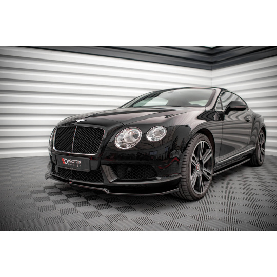 Maxton Design spoiler pod přední nárazník pro Bentley Continental GT Mk2, černý lesklý plast ABS, V8 S, r.v. 2014-2016