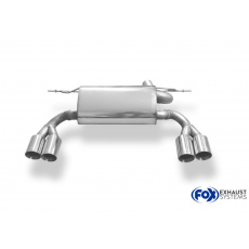 Fox Sportauspuff koncový tlumič výfuku s koncovkou 2x80 Typ 25 na obou stranách pro BMW řada 3 F30, F31 s motorem 2.0 D