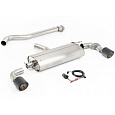 Milltek Sport výfukový systém OPF/GPF-Back s průchozí náhradou středového tlumiče a zadním tlumičem s klapkami pro Toyota Yaris Gen2 GR/GR Circuit Pack 1.6T (s OPF/GPF) 2024-, typ koncovek: GT-115 karbonové