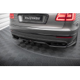 Maxton Design středový spoiler pod zadní nárazník s žebrováním pro Bentley Bentayga Mk1, černý lesklý plast ABS