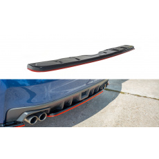 Maxton Design středový spoiler pod zadní nárazník ver.2 pro Subaru Impreza Mk4, černý lesklý plast ABS s červenou linkou Maxton Design středový spoiler pod zadní nárazník ver.2 pro Subaru Impreza Mk4, černý lesklý plast ABS s červenou linkou