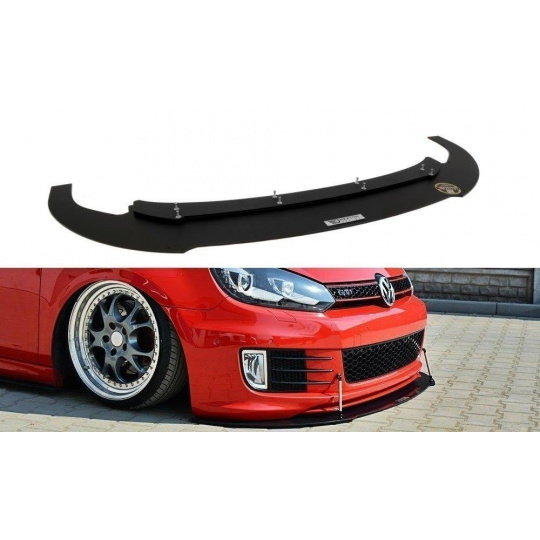 Maxton Design "Racing" spoiler pod přední nárazník pro Volkswagen Golf GTI Mk6, plast ABS bez povrchové úpravy pouze pro GTI 35th Edition