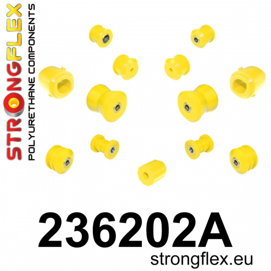236202A: Strongflex Sada silentbloků zadního zavěšení varianta SPORT